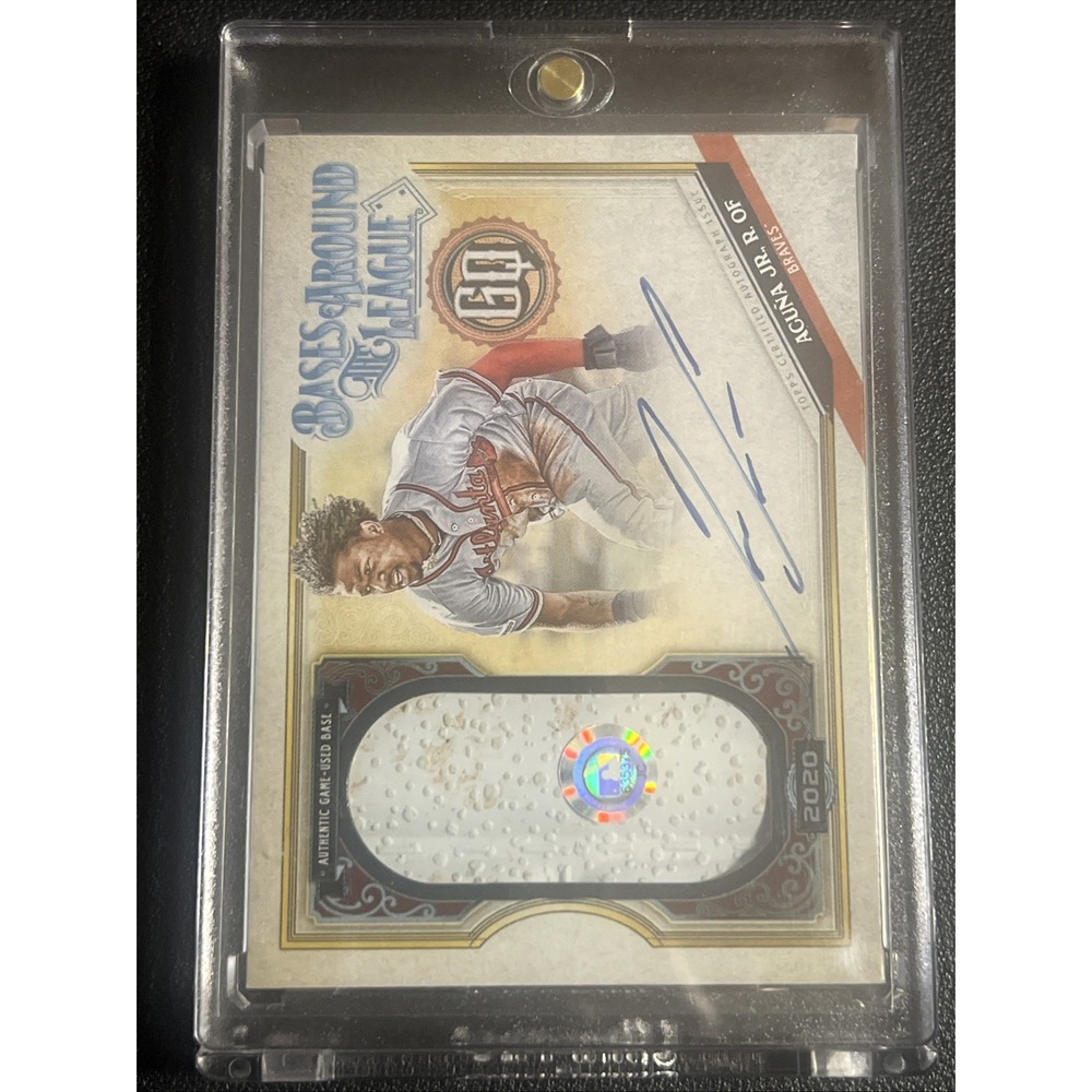 2020 Topps Gypsy Queen Bases Around The League Ronald Acuna Jr GU BASE AUTO /20